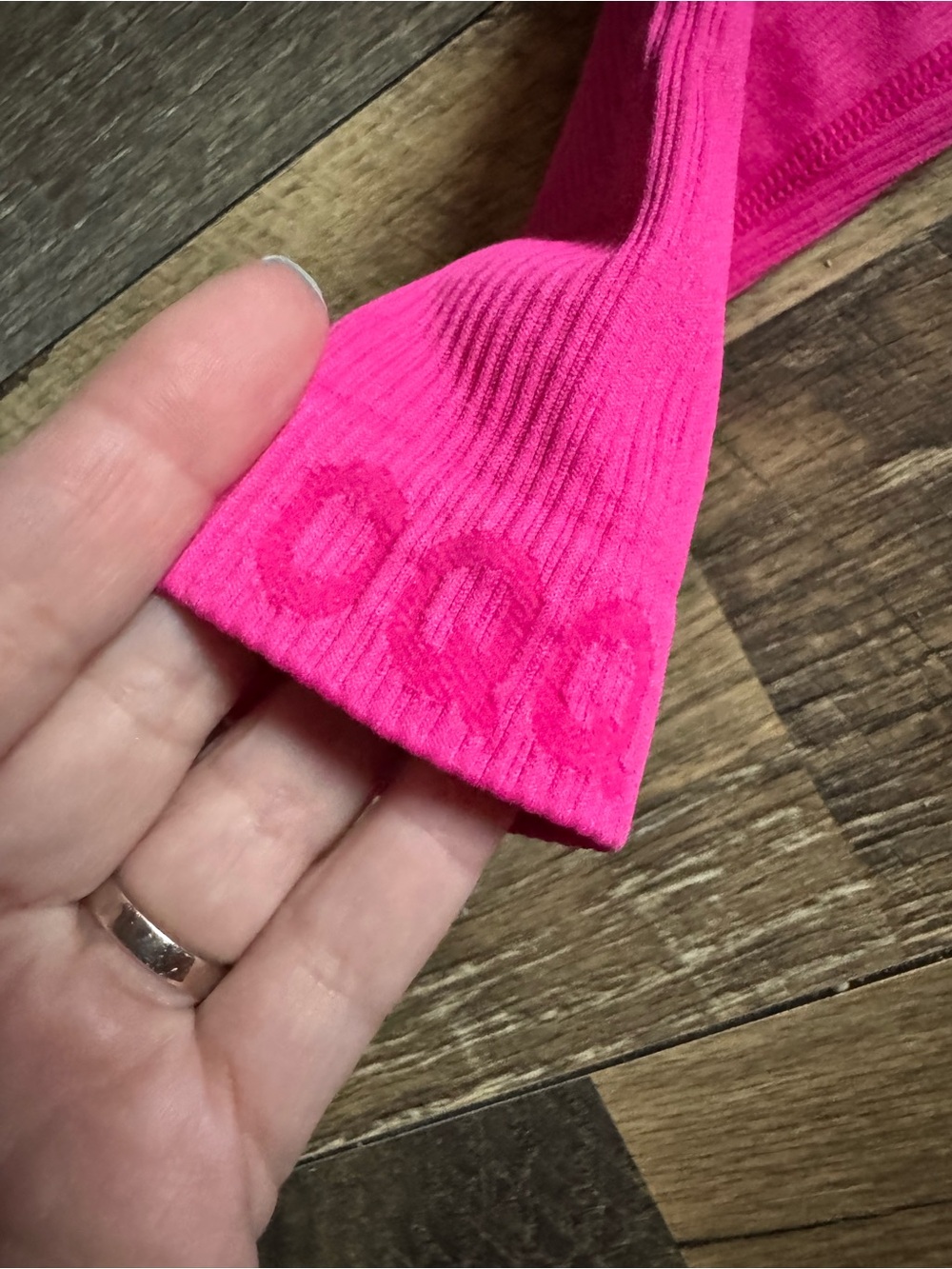 Long Sleeve Ribbed Mini Bodycon Dress in Hot Pink - Picture 3 of 7